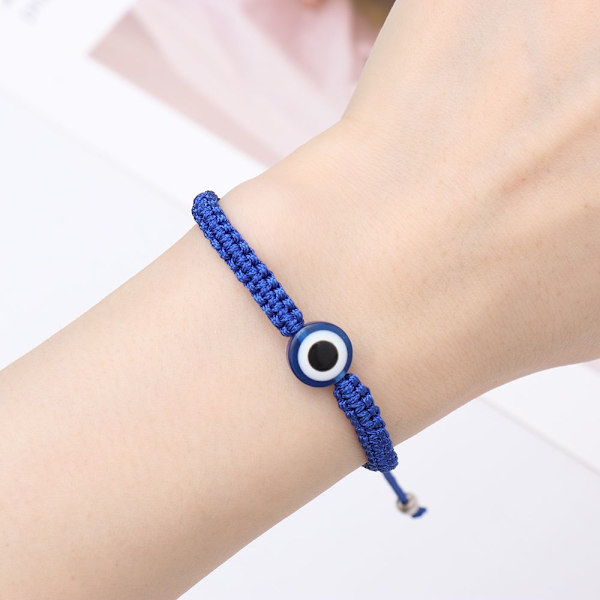 Evil Eye Beaded Armband Red Rope Bangle 04 04