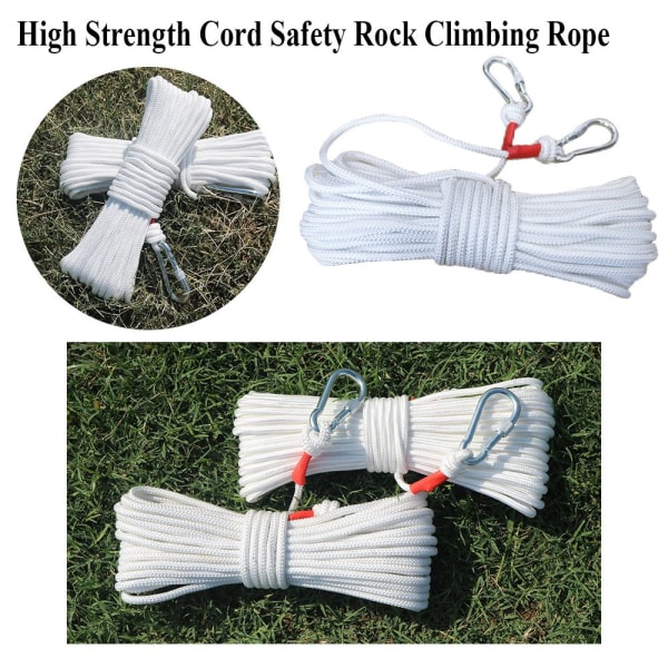 Høystyrke Cord Safety Rock 10M2STK SPENNER 2STK SPENNER 10m2pcs Buckles