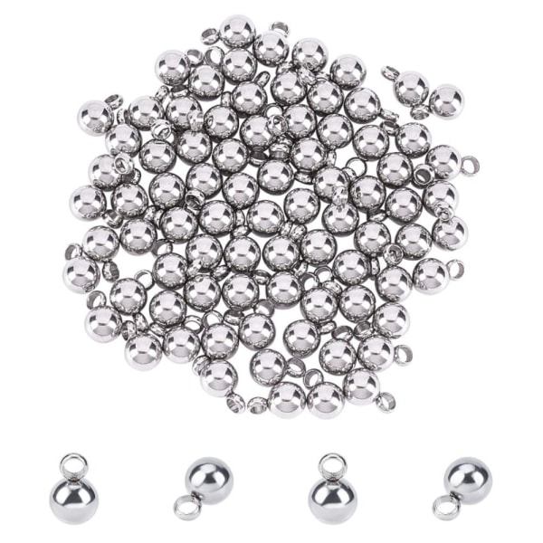 Small Ball Charms Runda hängen Loop Hanger