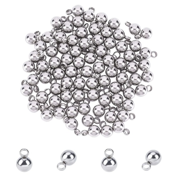 Small Ball Charms Runde anheng Loop Hanger