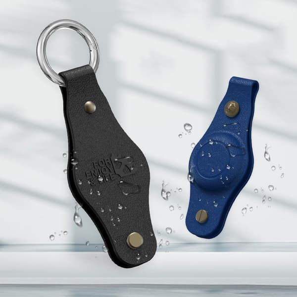 Nøglering Silikone Etui Nøglering Ring Holder SORT black