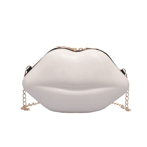 Lip Messenger Bag Solid Zip Skulderveske HVIT White