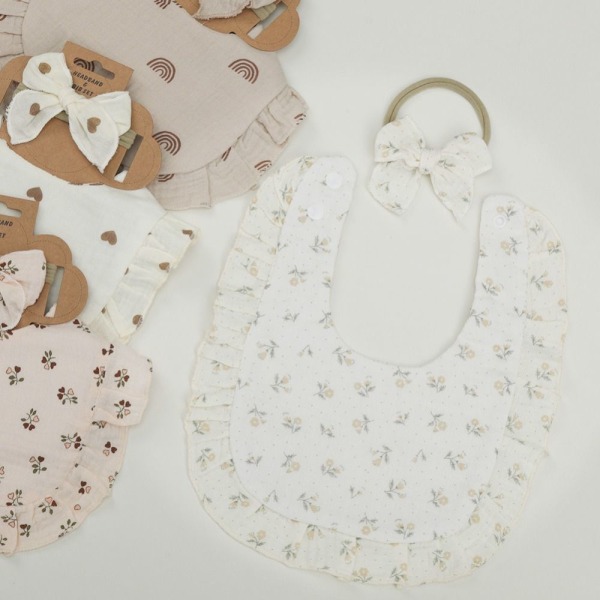 Baby Flower Bibs Pandebånd 2 2 2