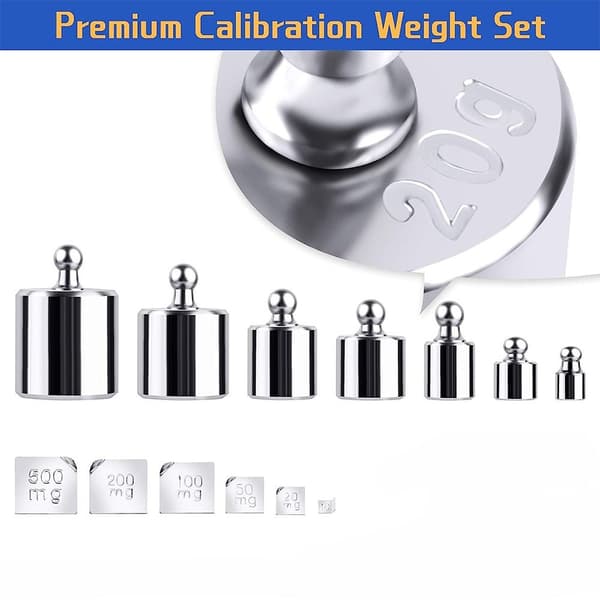 17st Kalibreringsvikter Set Gram Vikter Kit Mätning