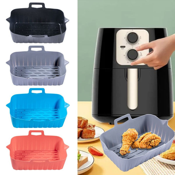 Air Fryer silikonipotti NINJA DZ201/DZ401/DZ550 musta