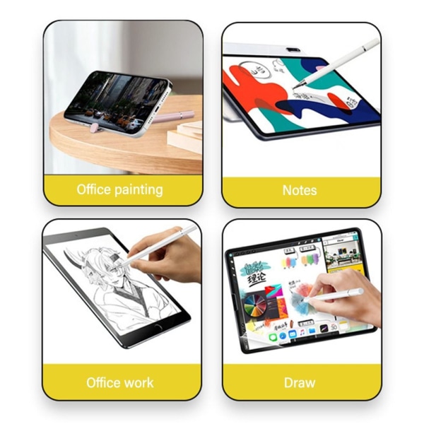 4ST Stylus Pen Skärm Touch Pen SVART 2-IN-1 2-IN-1 Black 2-in-1-2-in-1
