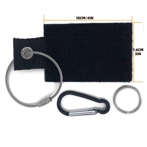 Tactical Patch Vest Reppu Patch BLACK 7.6X10CM Black 7.6x10cm