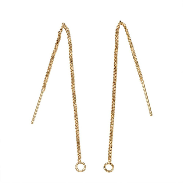 10 kpl Gold Threader Korvakorut Hypoallergenic Ear Threads Drop
