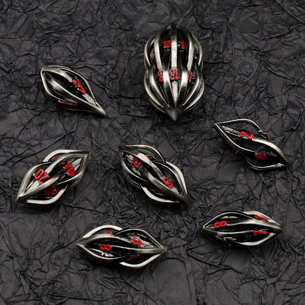 7st DND Metal Dice Set Game Dice 04 04 04