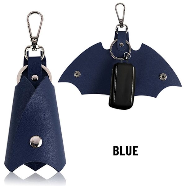 PU-nahkainen avaimenperä Nahkainen avaimenperä SININEN Blue
