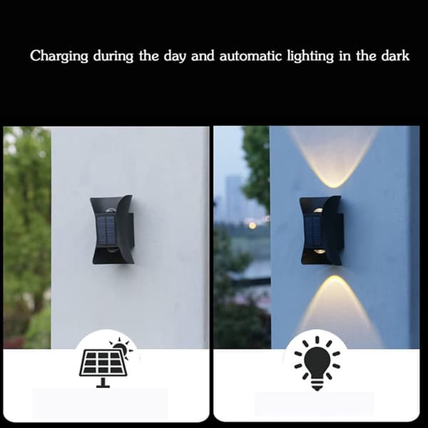 Solar Væglys Væg op og ned Lyser lys