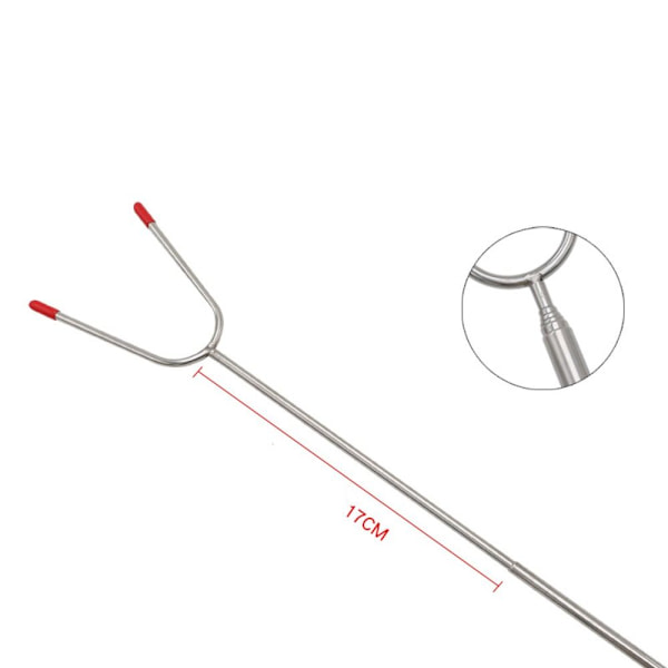 Teleskopiske BBQ-gafler Stegepinde PINK pink