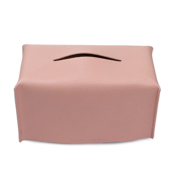 2stk Lær Kleenex Deksler ROSA pink
