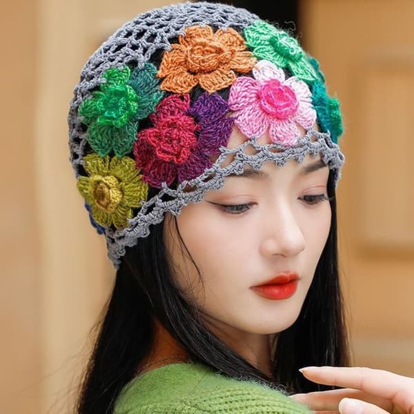 Hul Baotou Cap Strikke Ull Cap KAFFE coffee