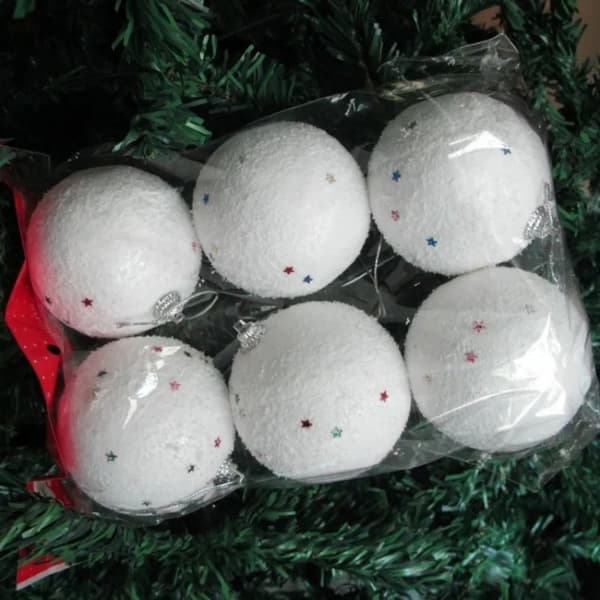 6st Julkulor Xmas Tree Ornaments 5 5 5