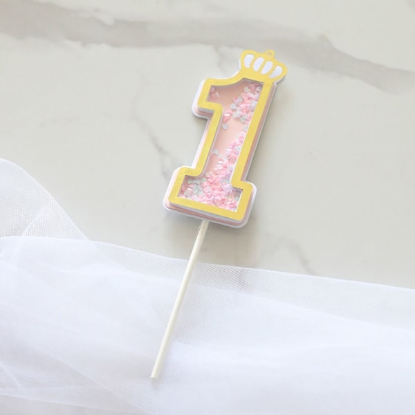 Cake Topper Hyvää syntymäpäivää 7 7 7