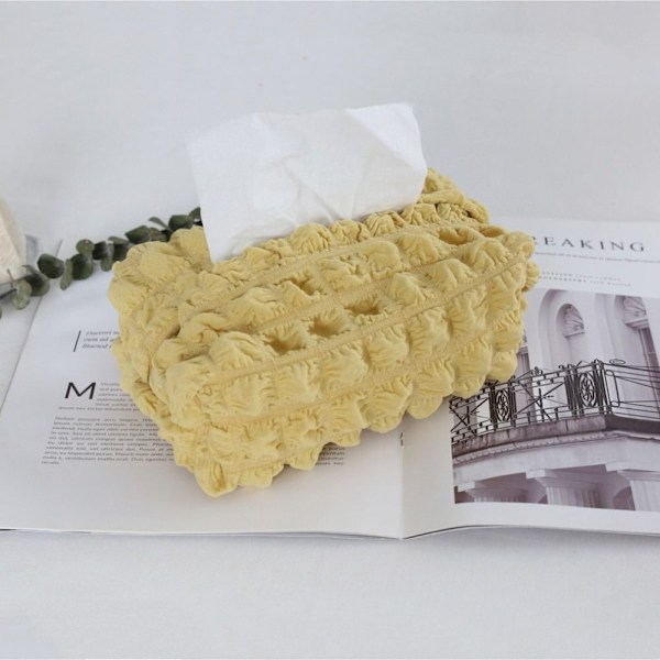 Tissue Box Serviettholder GUL yellow
