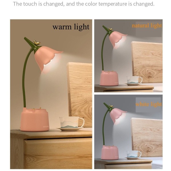 Skrivebordslampe LED Natlampe PINK pink