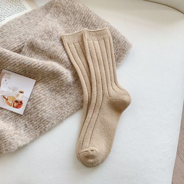 Lange sokker Cashmere Ull Sokker BEIGE beige