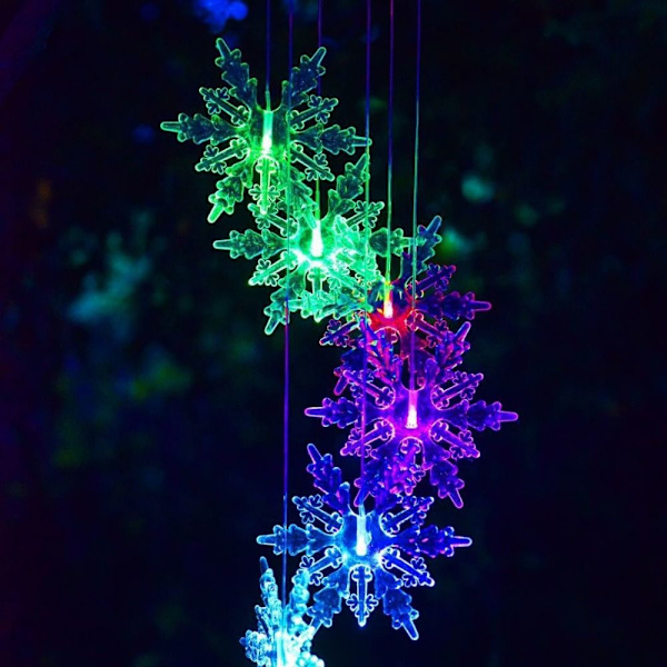 LED Wind Chime Solar Light 3 3 3