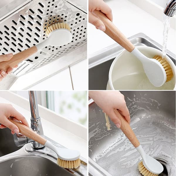 Oppvaskbørste Langt Håndtak Oppvaskskrubb 24CM 24cm