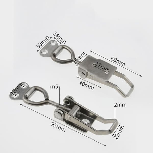 4-pack Spännlås Draghaspar Snabbkoppling Hand