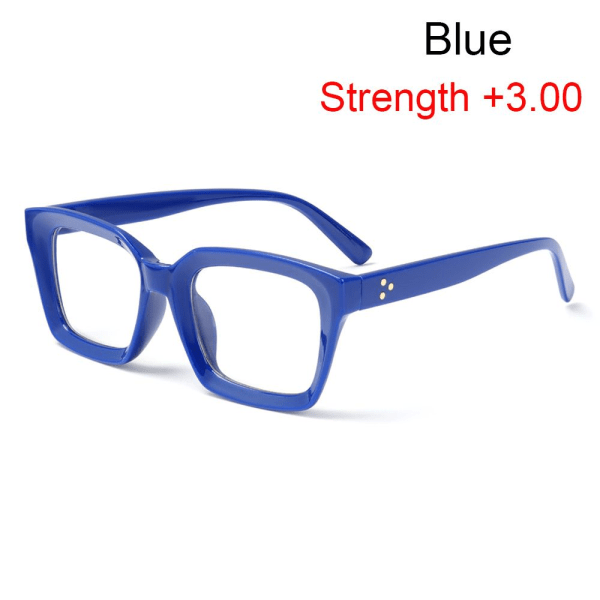 Läsglasögon Presbyopi Glasögon BLÅ STYRKA +3,00 blue Strength +3.00-Strength +3.00