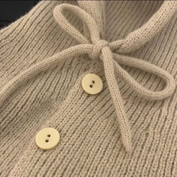 Neulottu hattu Pipo Cap KHAKI khaki
