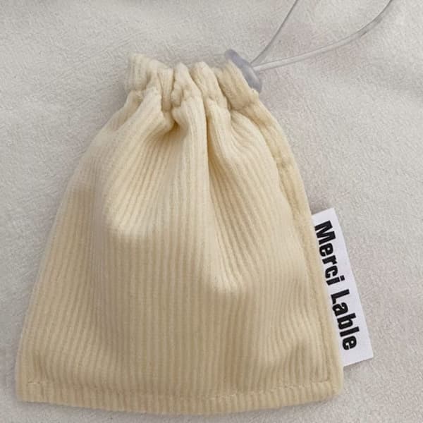 Snørepose Kosmetisk pung BEIGE beige