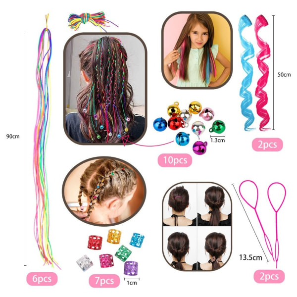 Hair Gem Stamper Hiusjalokivet Machine PINK 58PCS SET 58PCS SET pink 58pcs set-58pcs set