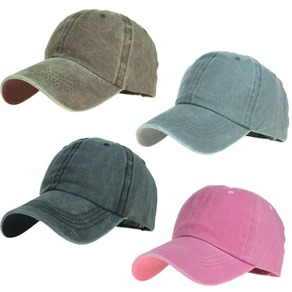 Baseballkepsar Cap VINRÖD wine red