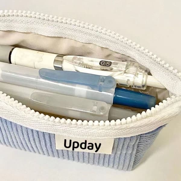 Pennväska Brevpapper Förvaringsväska VIT White