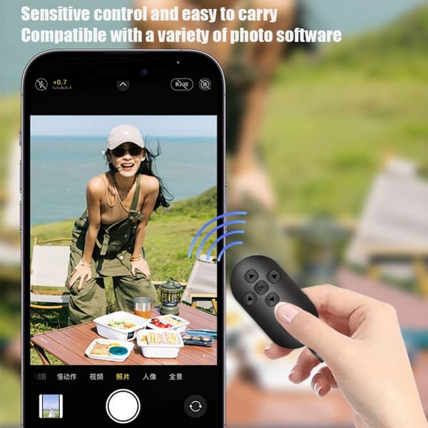 Trådlös avtryckarkamera Selfie Stick VIT White