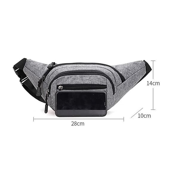 Fanny Pack Kasserer Taske GRÅ grey