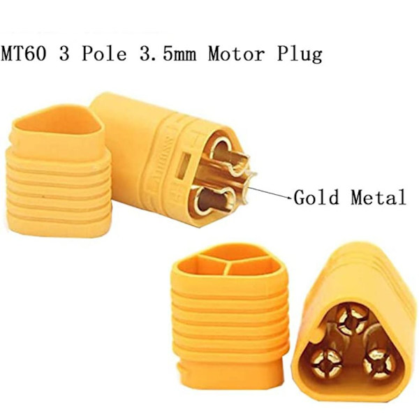 MT60 pistokeliitin, uros naarasliitin 2 pair