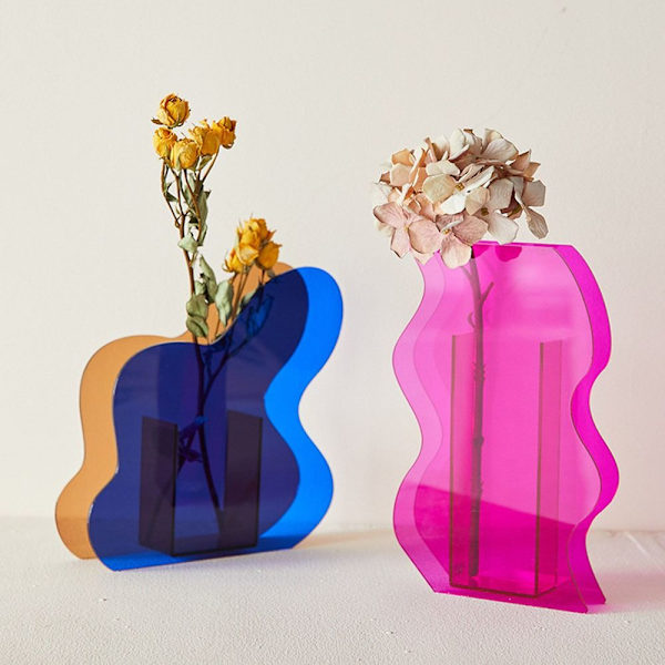 Geometriska vaser Akrylvas C C C
