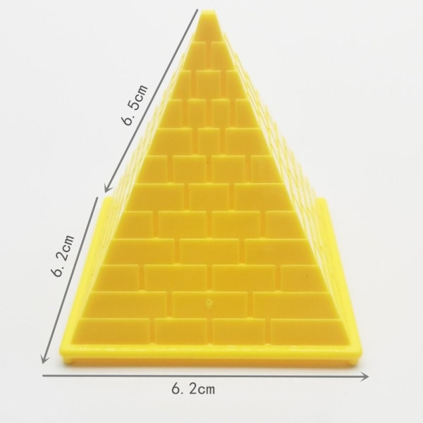 4 Stk Dyrepyramideborg FARVERIGT Colorful