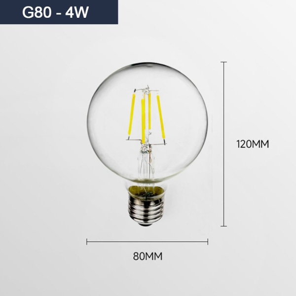 LED-lamppu E27 G80-4W G80-4W G80-4W