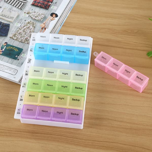 7 Day Pill Box Pilleveske Tablett Organizer