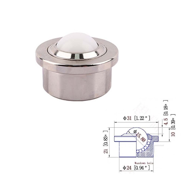 Ball Caster Mini Swivel Wheels 3 3 3