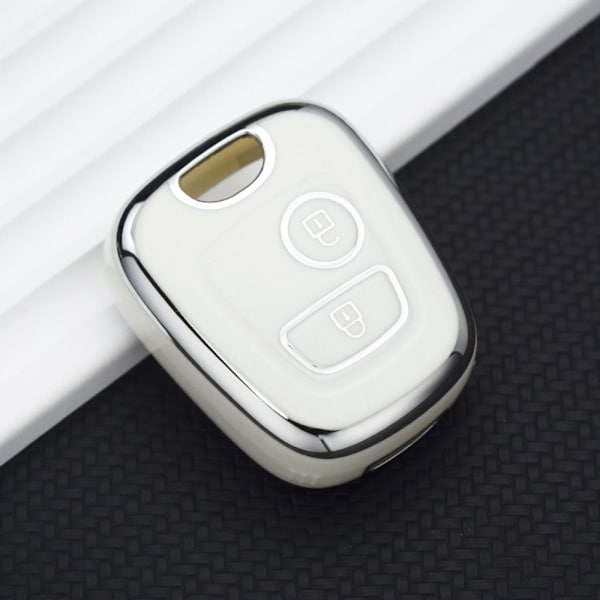 Auton kaukosäätimen case avainkotelon case COVER White