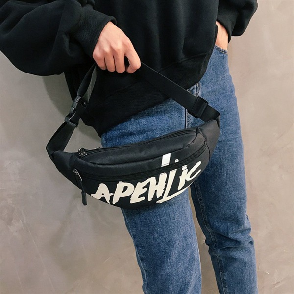 Midja Fanny Pack Bälte Resväska SVART black