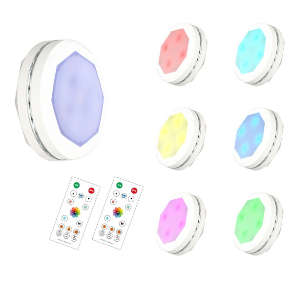 3D Nattlys Led Flash Lampe HVIT white