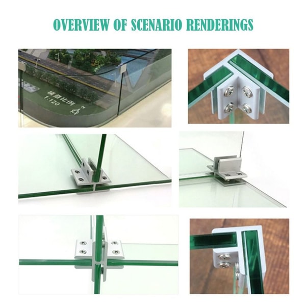 Glassdørhengsel Rammeløs klemme STYLE 6 STYLE 6 Style 6