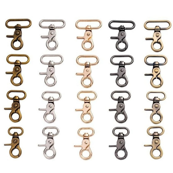 2kpl Metal Snap Hook Traction Soljet MUSTA 25MM Black 25mm