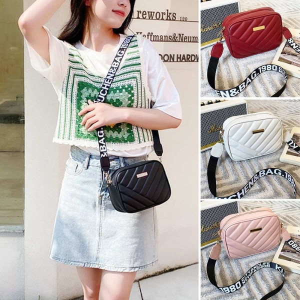 Mode PU Axelväska Handväskor Dam Sling Bag RÖD red