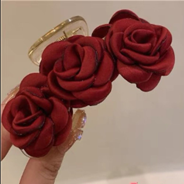 Hair Claw Clip Barrette poninhäntäpidike PUNAINEN red