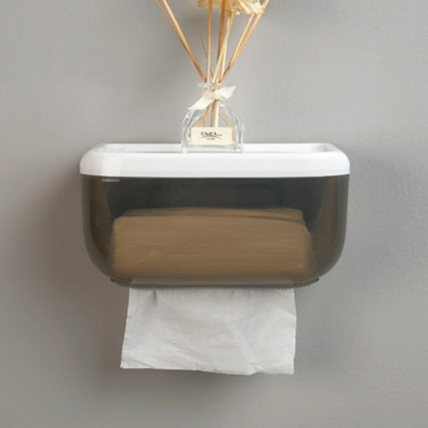 Toalettpapirholder Tissue Box SORT Black