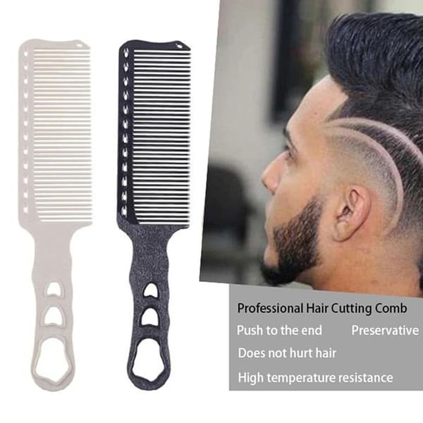 2 STK Hårkam Barber Hårklippekam HVIT White