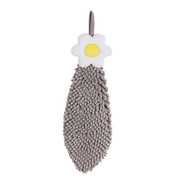 Chenille käsipyyhe nenäliina HARMAA Gray